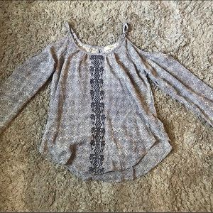 Rewind cold shoulder long sleeve